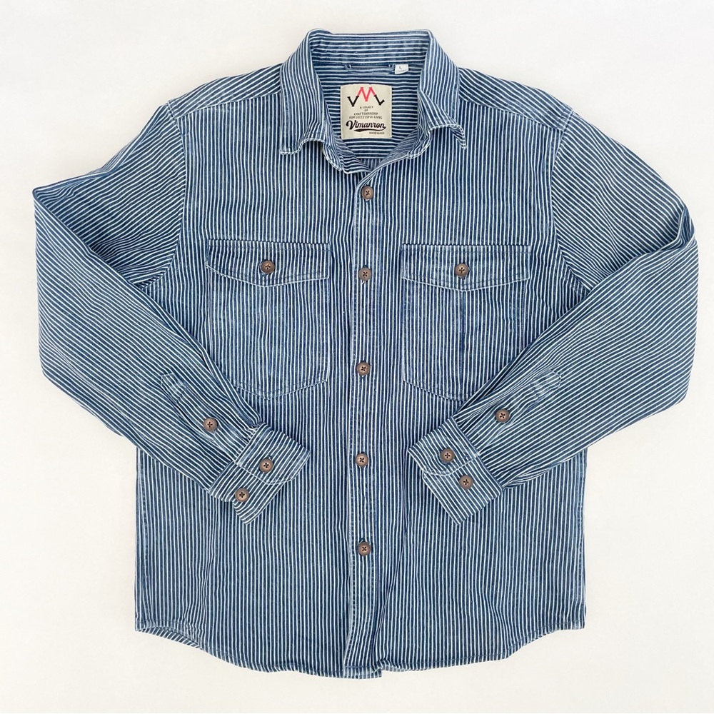 Men's Blue Striped Shirt